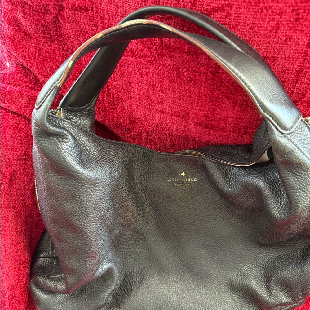 Kate Spade Black Leather Tote Bag